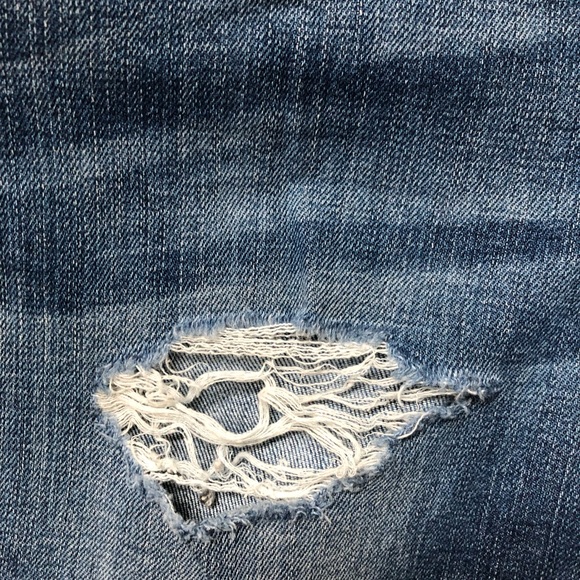 Current Elliot Medium Wash Distressed Jeans - Picture 5 of 5